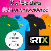 10 x Rtx Pro Polo Shirts *From £59.50*